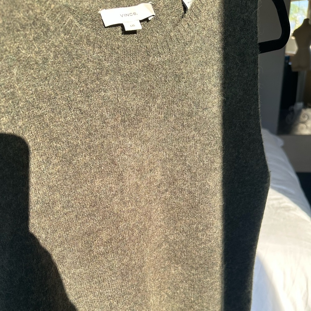 Vince sage green knit tank dress, size large - Picture 14 of 14
